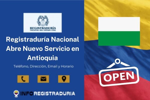 Registraduría Nacional Abre Nuevo Servicio en Antioquia