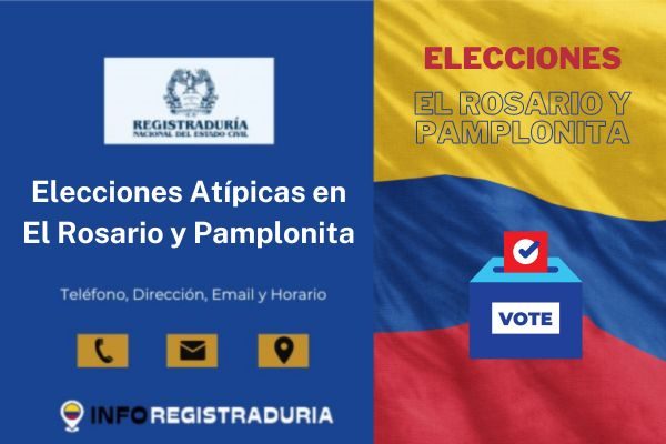 Elecciones Atípicas en El Rosario y Pamplonita